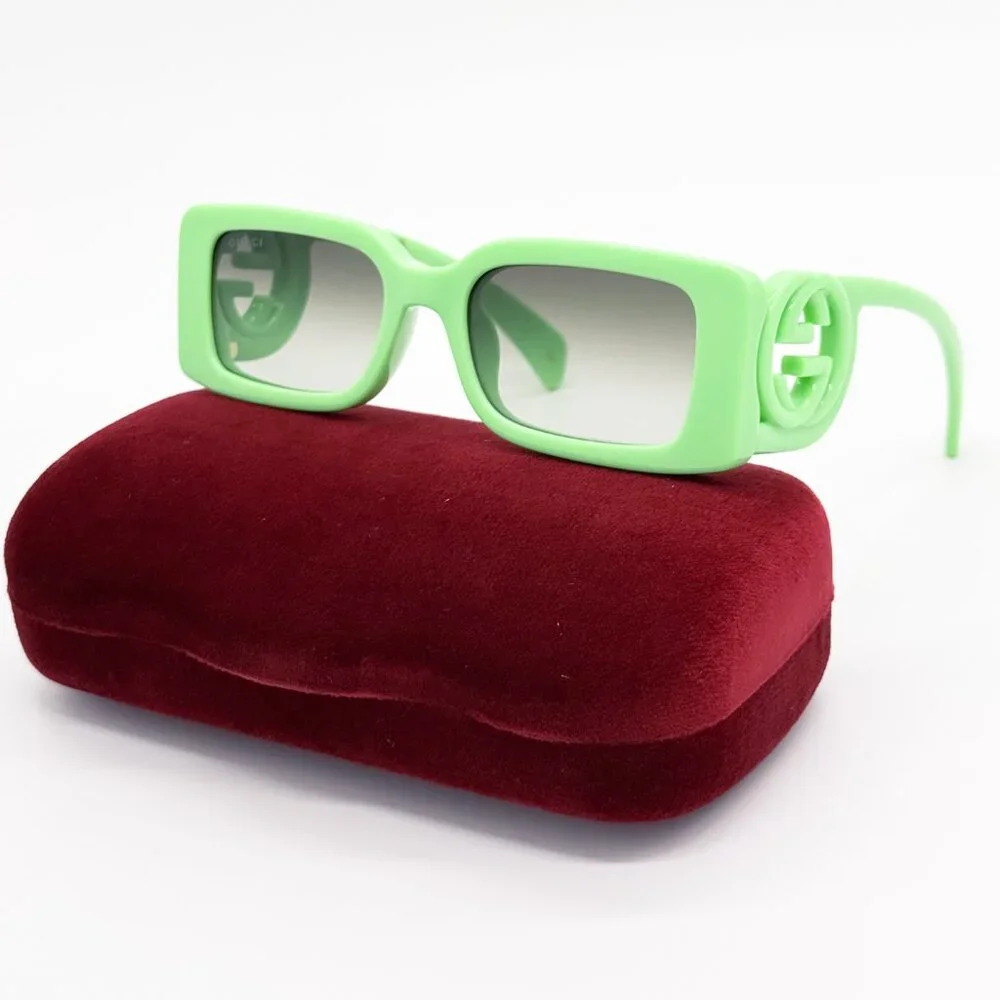 NEW GUCCI GG1325S 004 WOMEN GREEN SUNGLASSES GUCCI